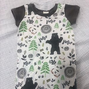 Bear and Forest Romper